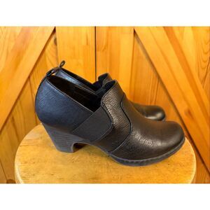 Croft & Barrow Ortholite Ankle Boots Booties Size 7.5 Black Faux Leather